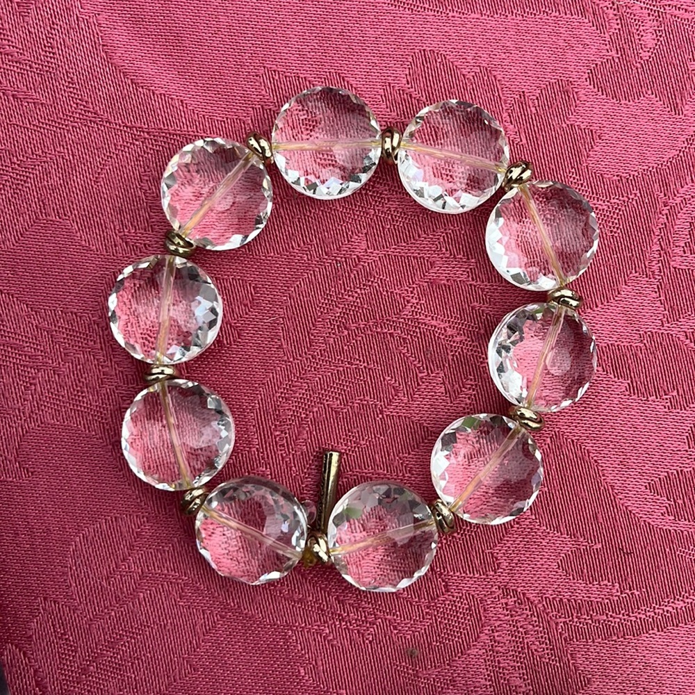 Clear/Gold Bracelet